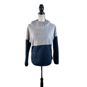 Prana Tri Thermal Colorblock Hooded Sweater Size M